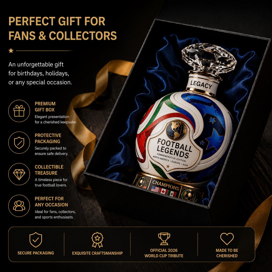 ⚽ Own the Glory: 2026 Match Ball Decanter – Heritage Edition