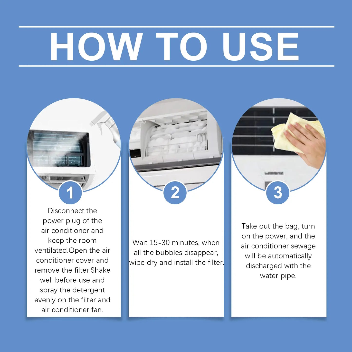 🏠 Super-Strength Air Conditioner Cleaner