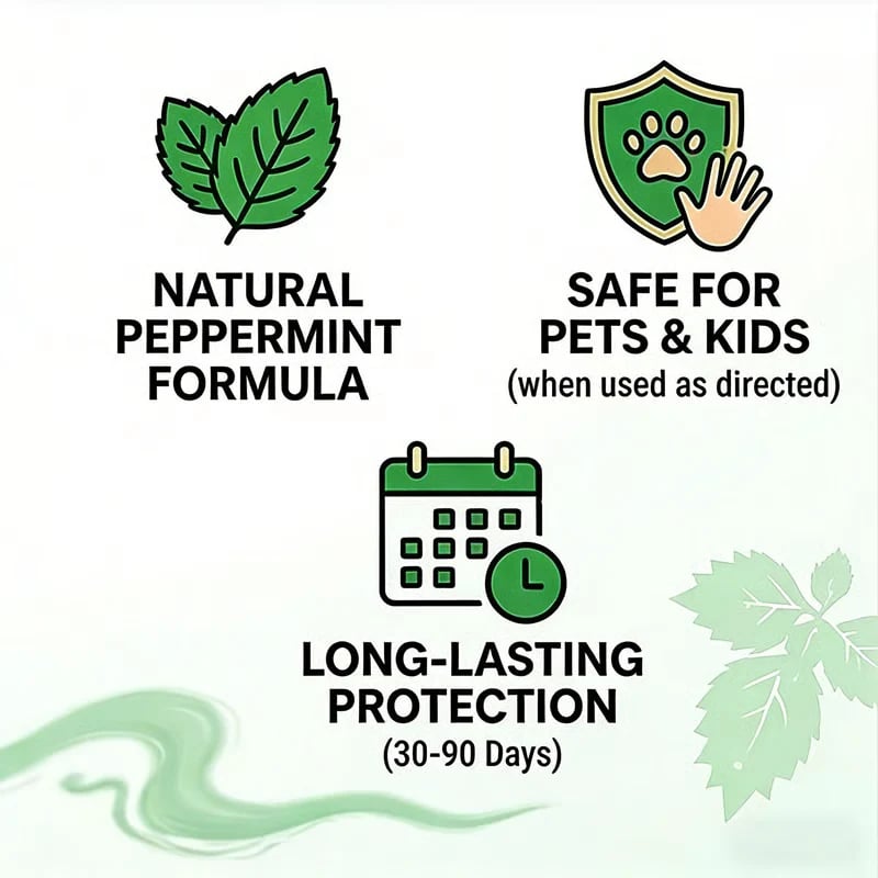 ๐ฆ 49% OFF NOW!๐ ๐ข Natural Peppermint Rodent Repellent Tablets โ 12 Pack