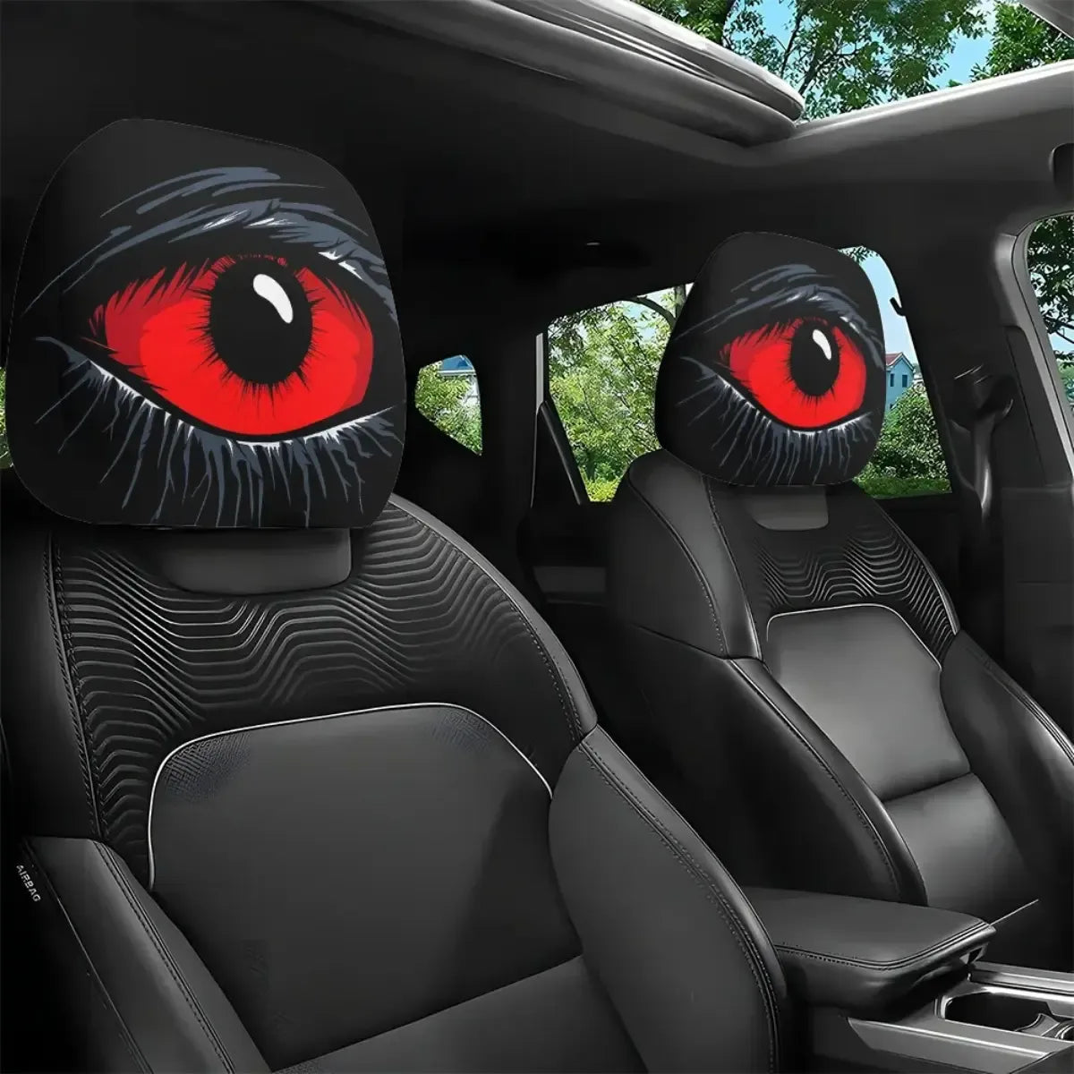 π Funny Cartoon Car Headrest Covers β 2PCS Universal Fit π