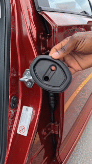 Car Door Lock Cover – Noise-Dampening & Rust-Proof Striker Protector