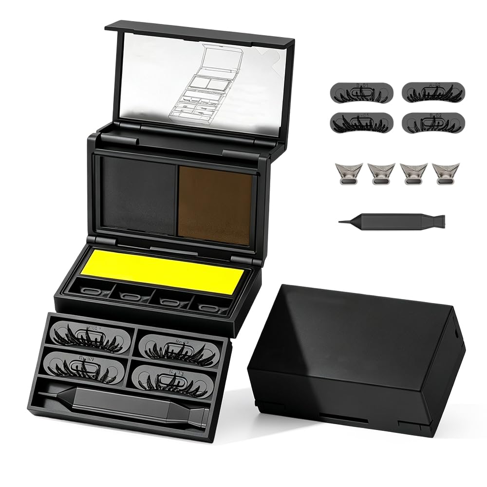 3-in-1 Eyeliner & Lash Stamp Kit – Wing, Bottom Lashes & Liner, Waterproof, Beginner-Friendly