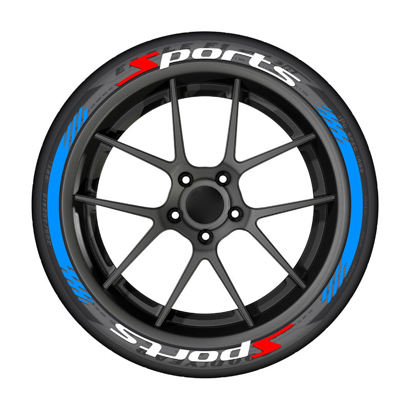 🔥 8PCS 3D Tire Lettering Stickers – Thickened Wheel Sidewall Decals for Cars & Motorcycles