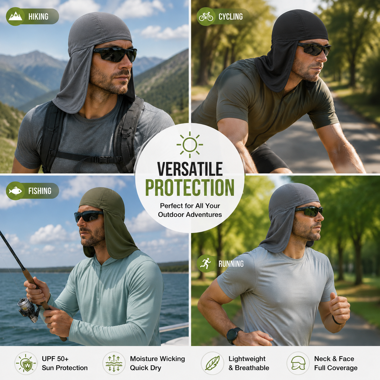 3-pack Cooling Skull Cap Elastic Hard Hat