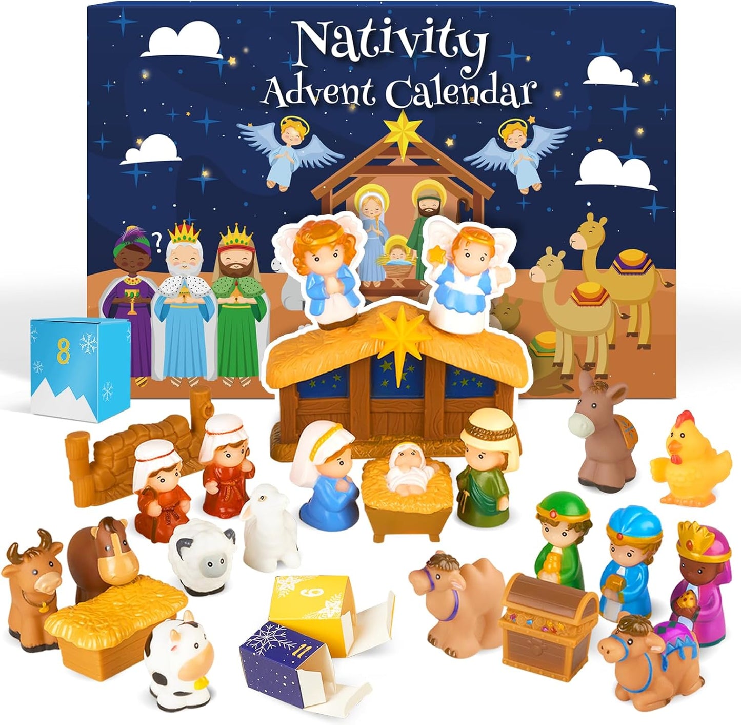 🎄🏆 2026 Nativity Advent Calendar (25pcs) 💯NONTOXIC & ODORLESS