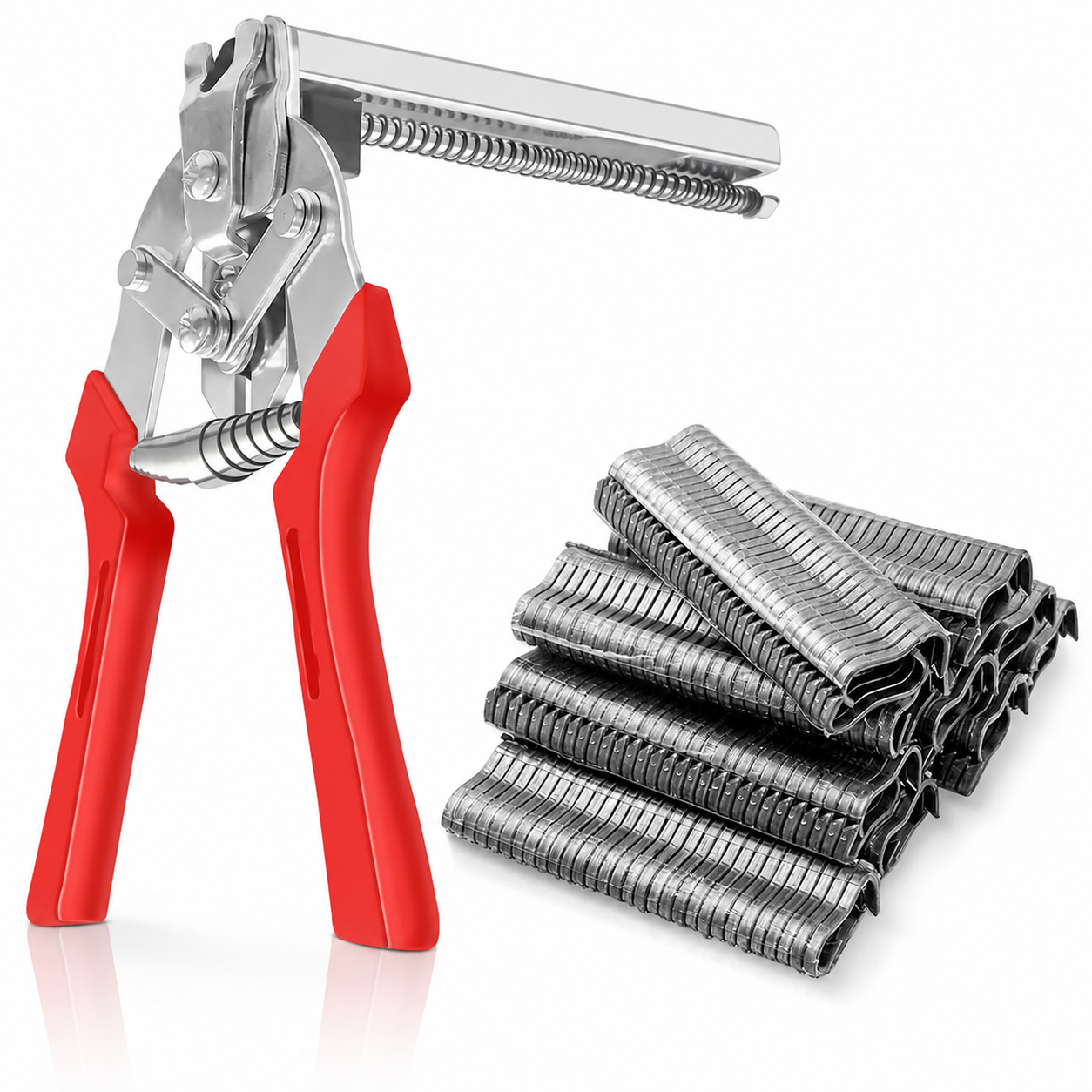 🔥Hot Seller | Hog Ring Pliers Kit with 600 M-Clips
