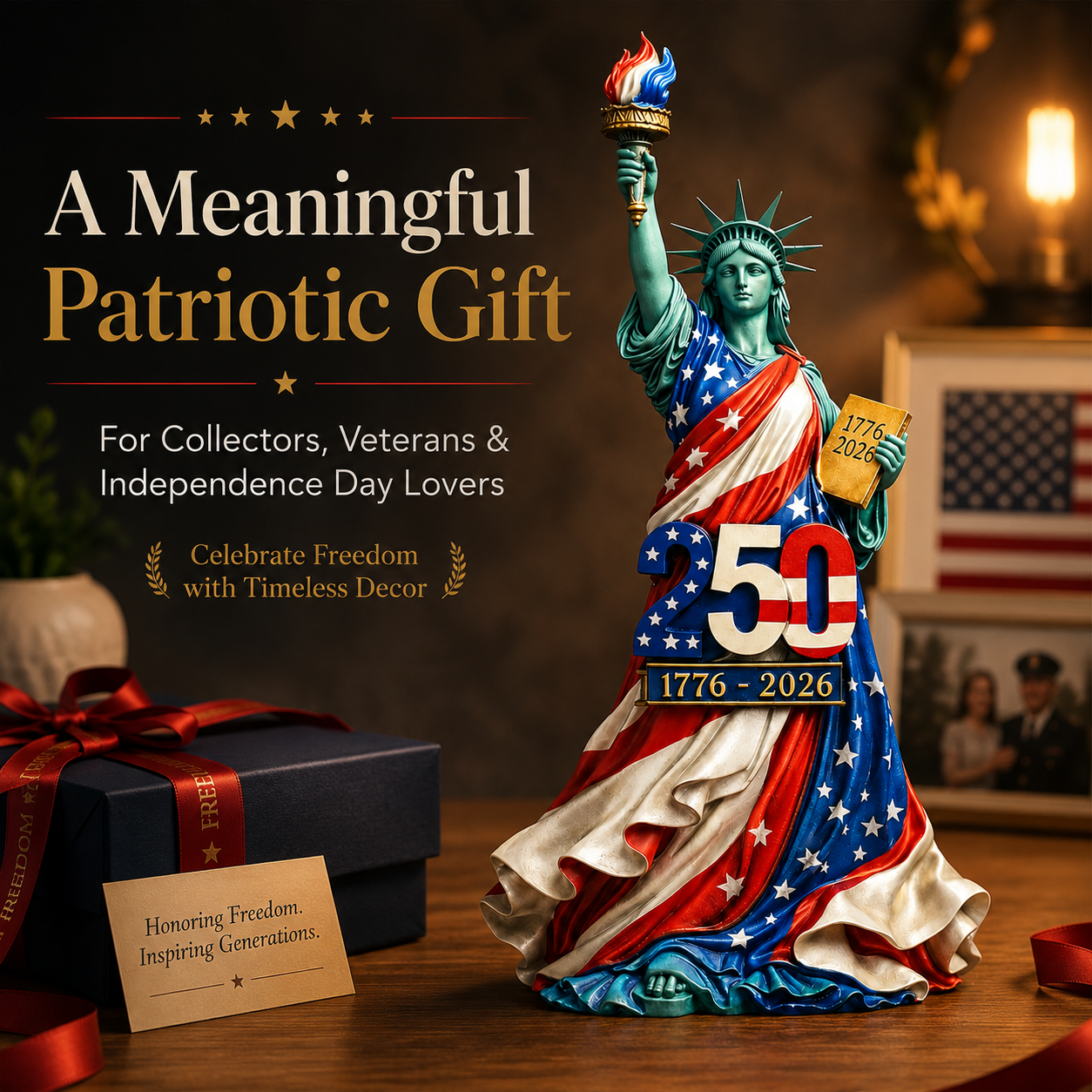 ⚡️Flash Sale|Handmade USA 250th Anniversary Statue of Liberty Figurine