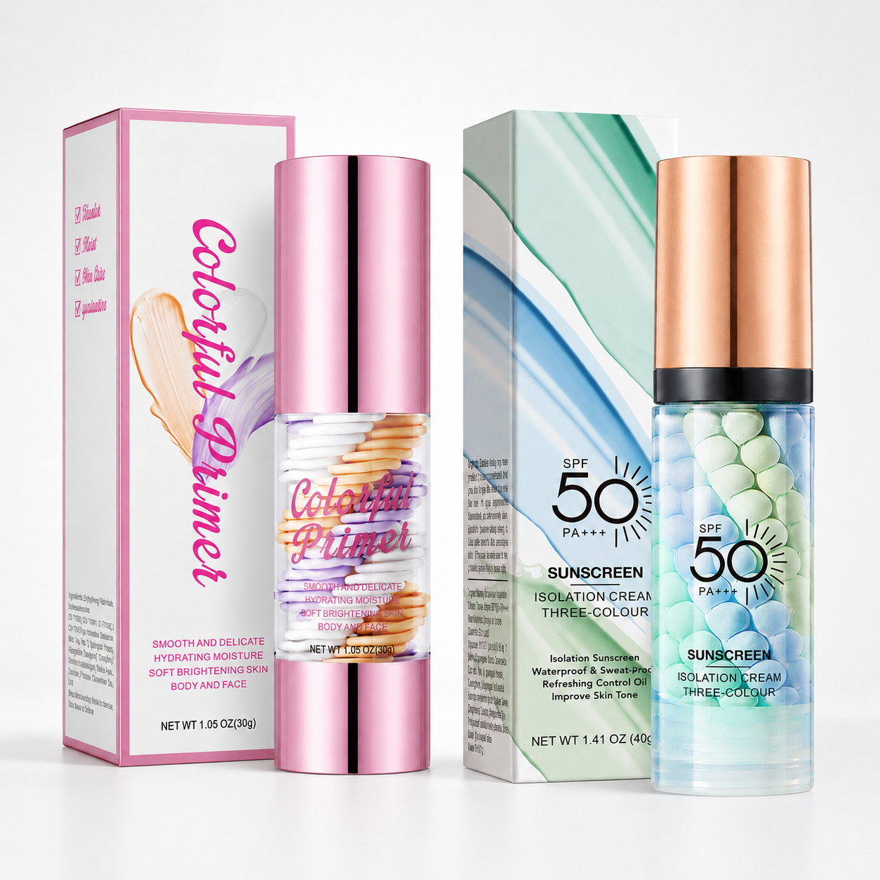 ✨ Viral Beauty | 3-in-1 Color Correcting Facial Serum Primer SPF 50 PA+++