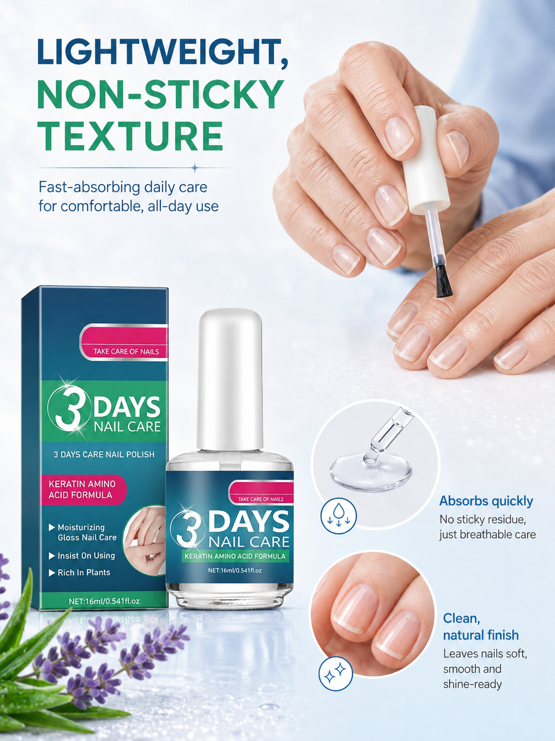 🔥💅 Nail Care Special ✨ Keratin & Amino Acid Nail Serum for Stronger, Hydrated Nails