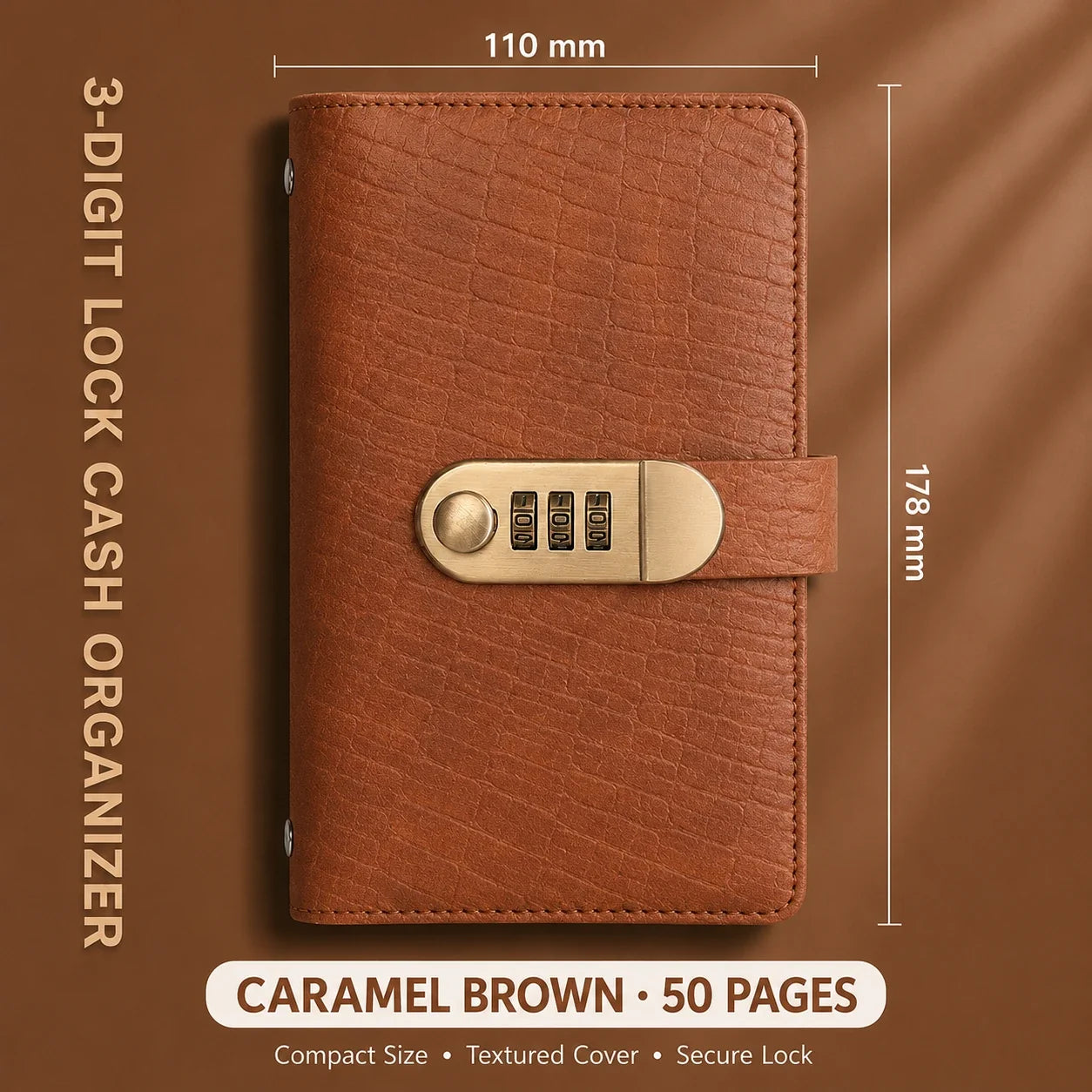 Locking Banknote Collection Booklet | Holds 100 Bills