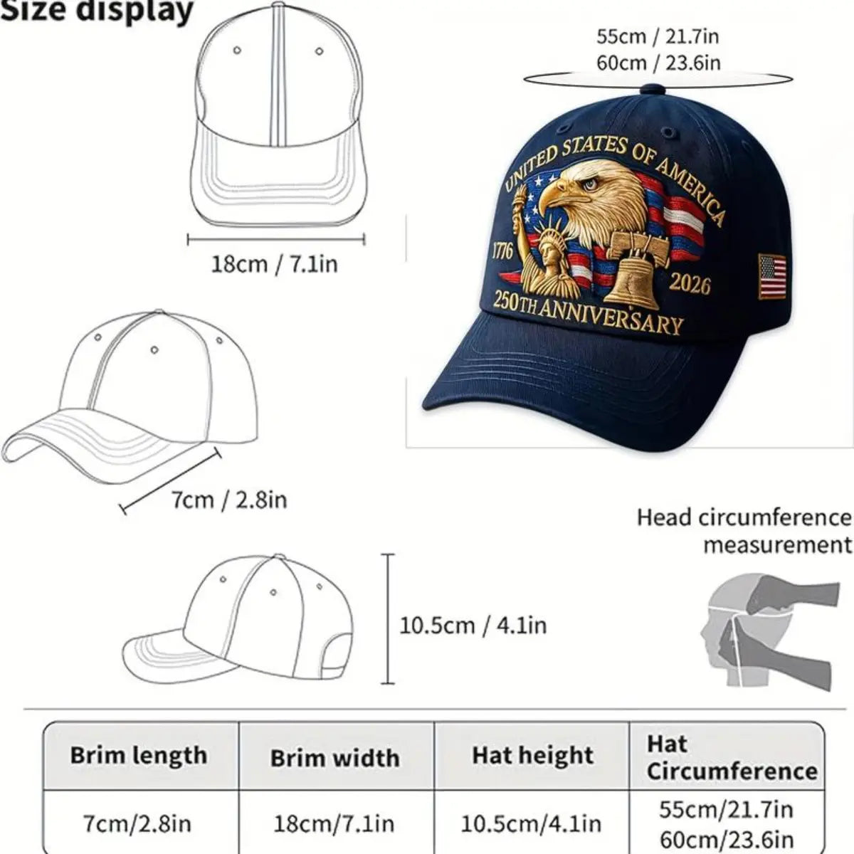 250th Anniversary Classic Wool Baseball Cap π¦