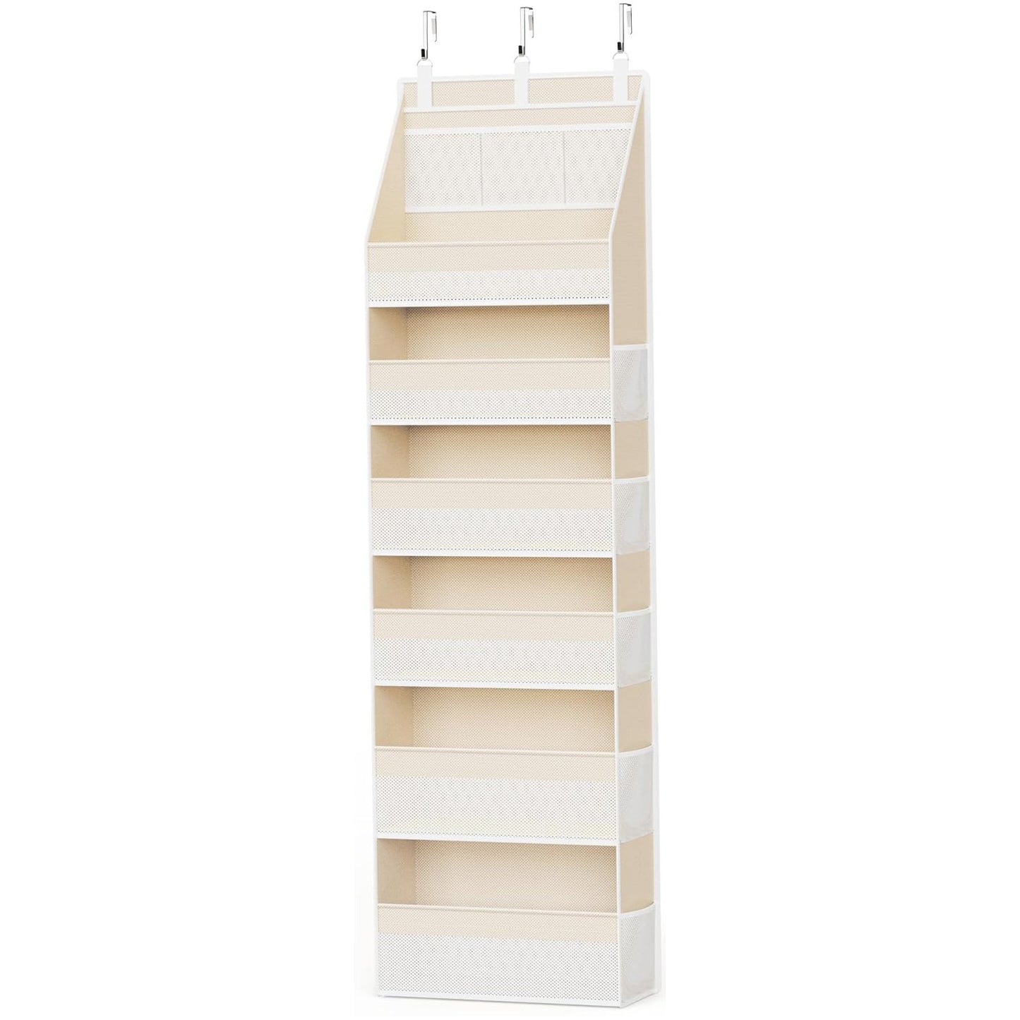 🚪 5-Tier Over Door Organizer – 5 Large Mesh Pockets, Anti-Tilt, 44 lb Capacity, Space Saver for Home