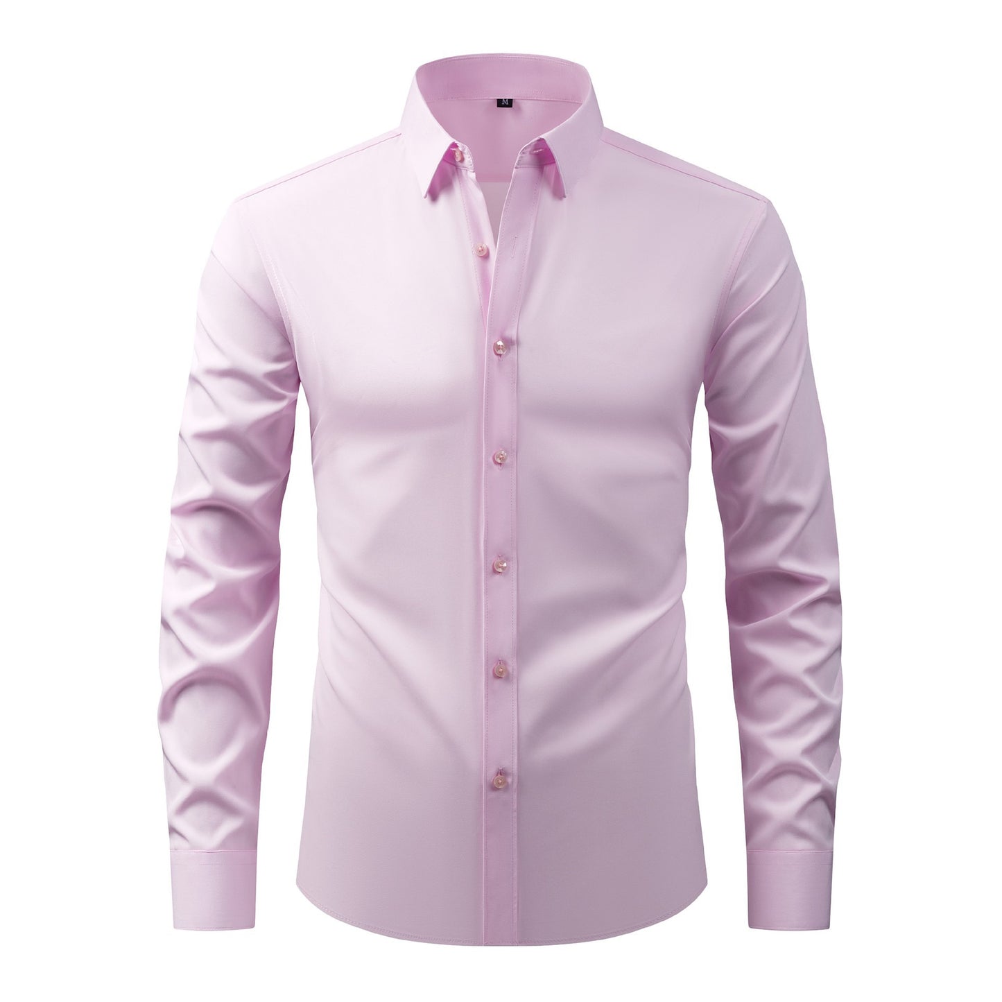 💪 Men's Stretch Slim Fit Short Sleeve Shirt – Button-Down Casual Style