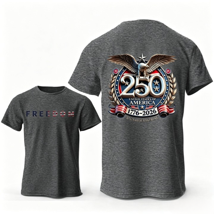 😍Freedom Patriotic T-Shirt – Classic American Flag Cotton Tee for Men & Women