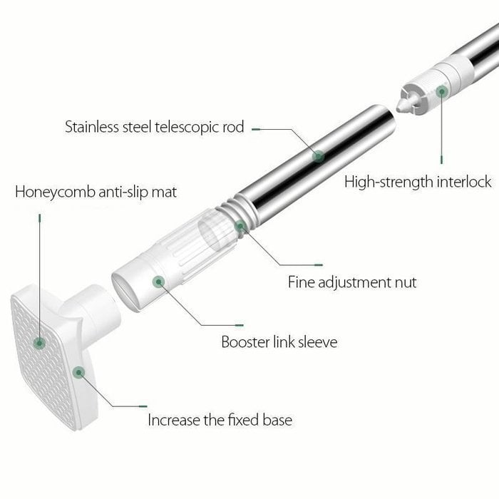 Adjustable Drill-Free Telescopic Tension Rod