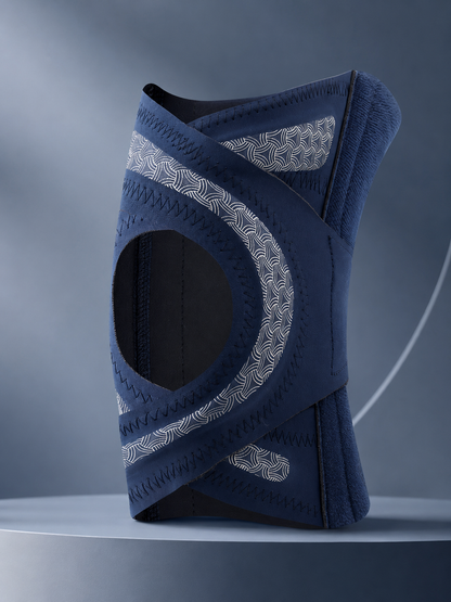 🦵 4-Spring Open-Patella Knee Brace – Adjustable Compression & Side Support
