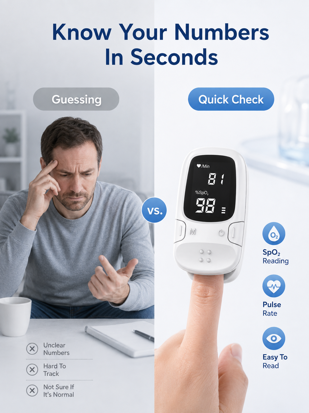 ❤️Health Trend｜Fingertip Pulse Oximeter