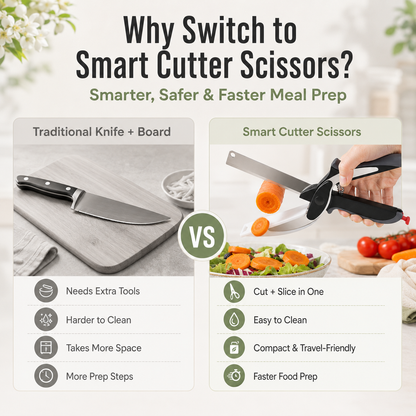 ✂️ 2 in 1 Kitchen Scissors for Food