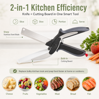 ✂️ 2 in 1 Kitchen Scissors for Food