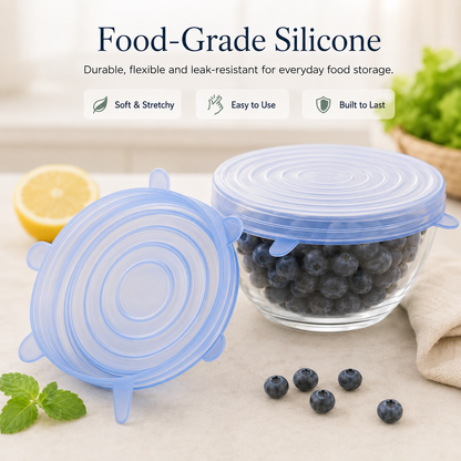 🥗✨Reusable Silicone Stretch Lids