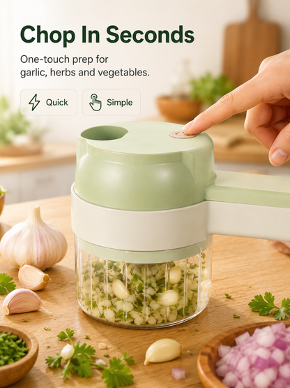 🥗4-in-1 Cordless Electric Vegetable Chopper