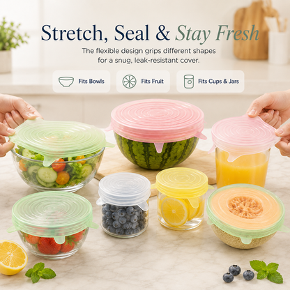 🥗✨Reusable Silicone Stretch Lids