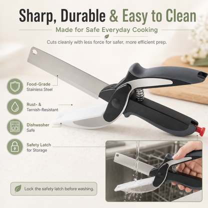 ✂️ 2 in 1 Kitchen Scissors for Food