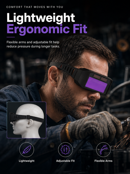 🛡️ Industrial Safety Welding Glasses – Anti-Glare, Impact-Resistant Protective Eyewear for Welders