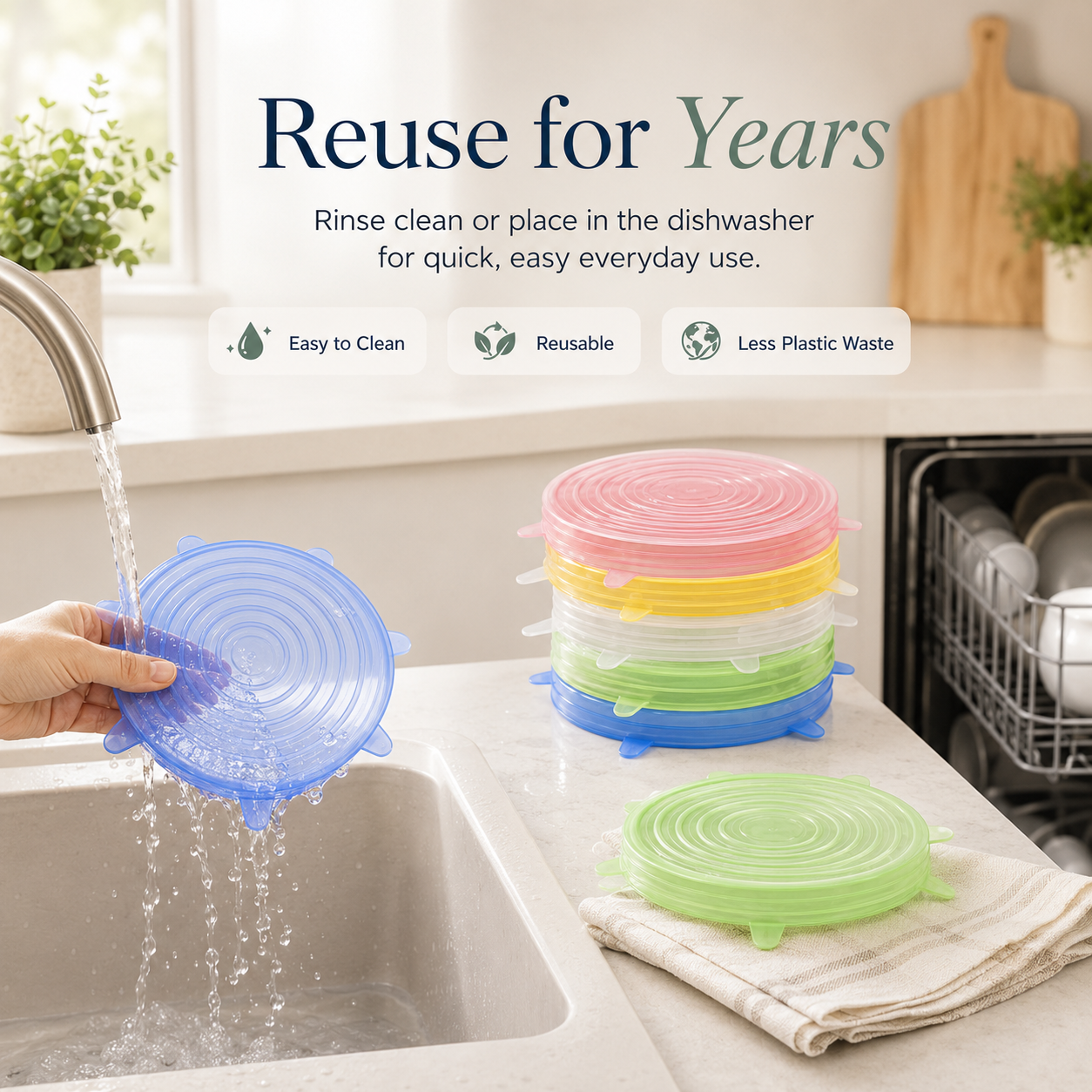 🥗✨Reusable Silicone Stretch Lids