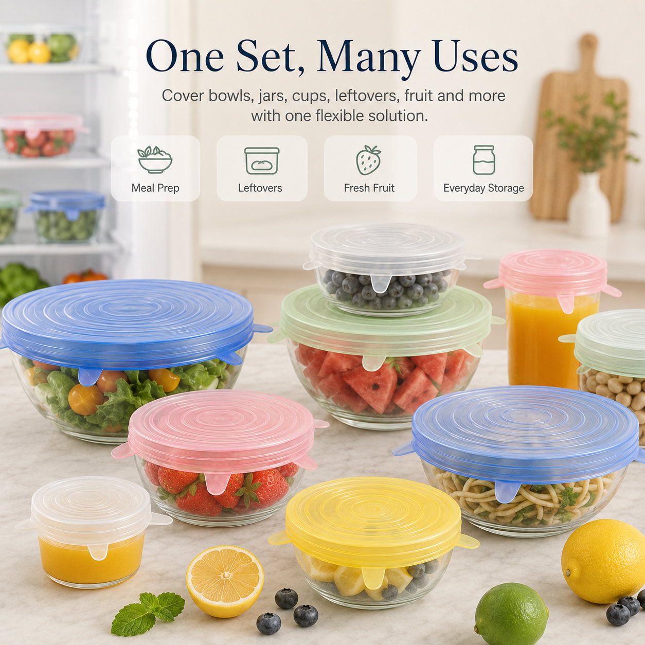 🥗✨Reusable Silicone Stretch Lids