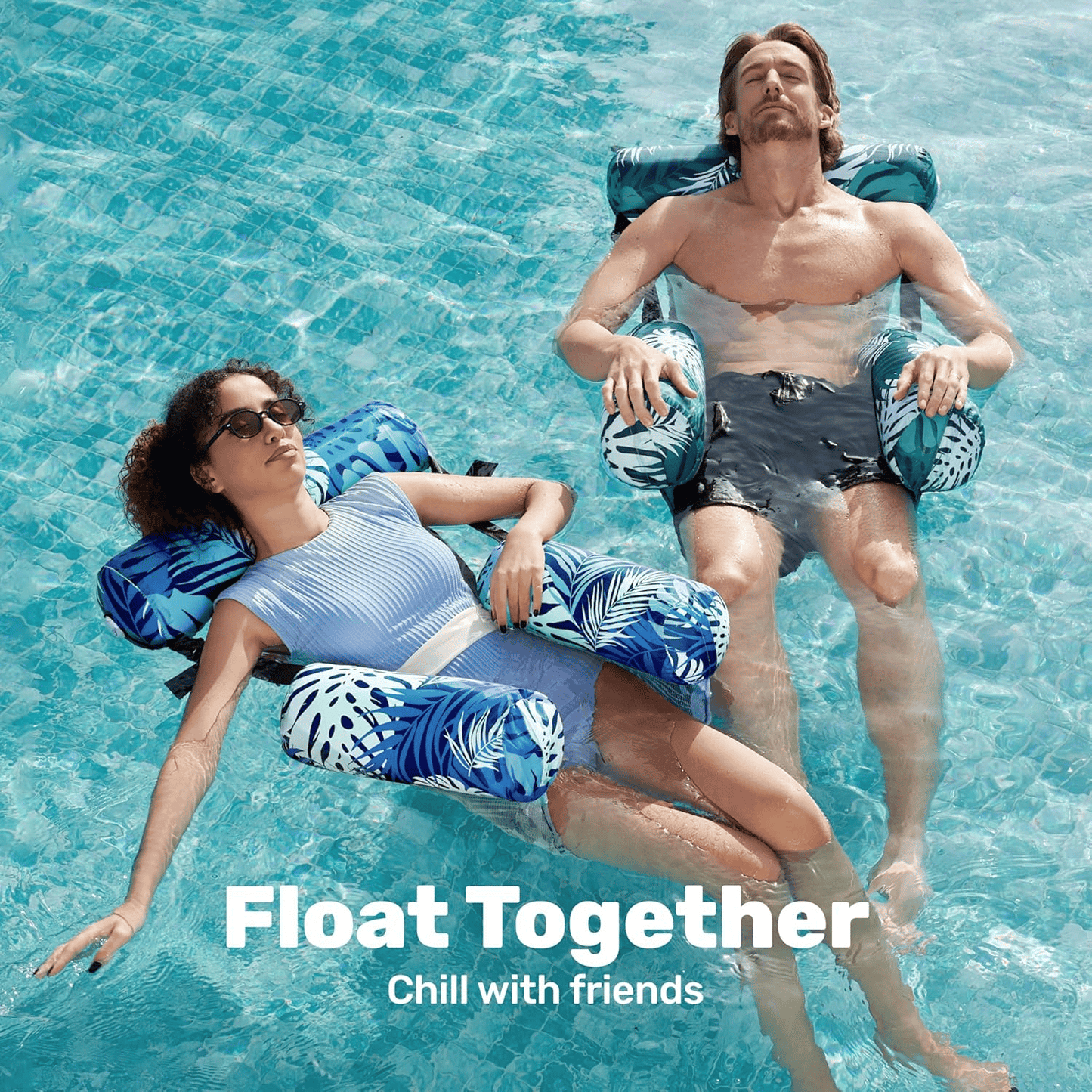 🏖️Inflatable Pool Lounge Chairs for Adults and Children – Relaxing Floating Chairs💦✨