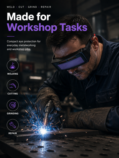 🛡️ Industrial Safety Welding Glasses – Anti-Glare, Impact-Resistant Protective Eyewear for Welders