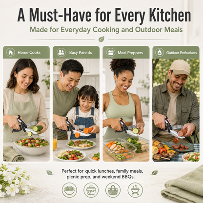 ✂️ 2 in 1 Kitchen Scissors for Food