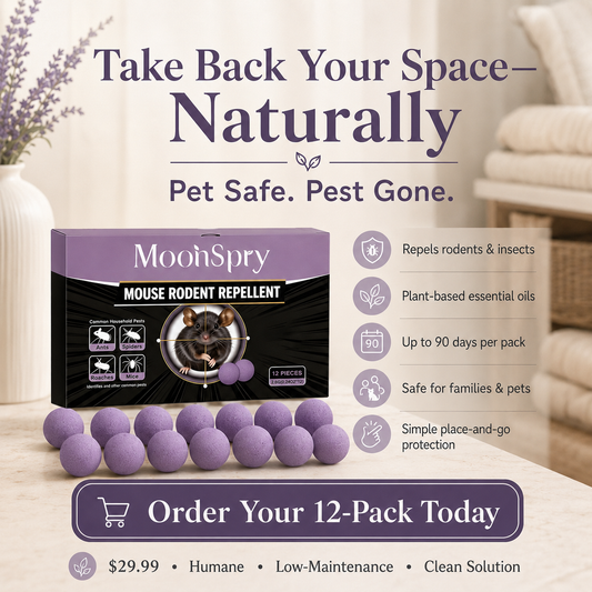 12-Pack Rodent Repellent Balls for Home Kitchen Effective Pest Control Solution