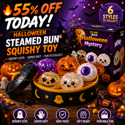 🎃 Halloween Steamed Bun Squishy Mystery Box Toy