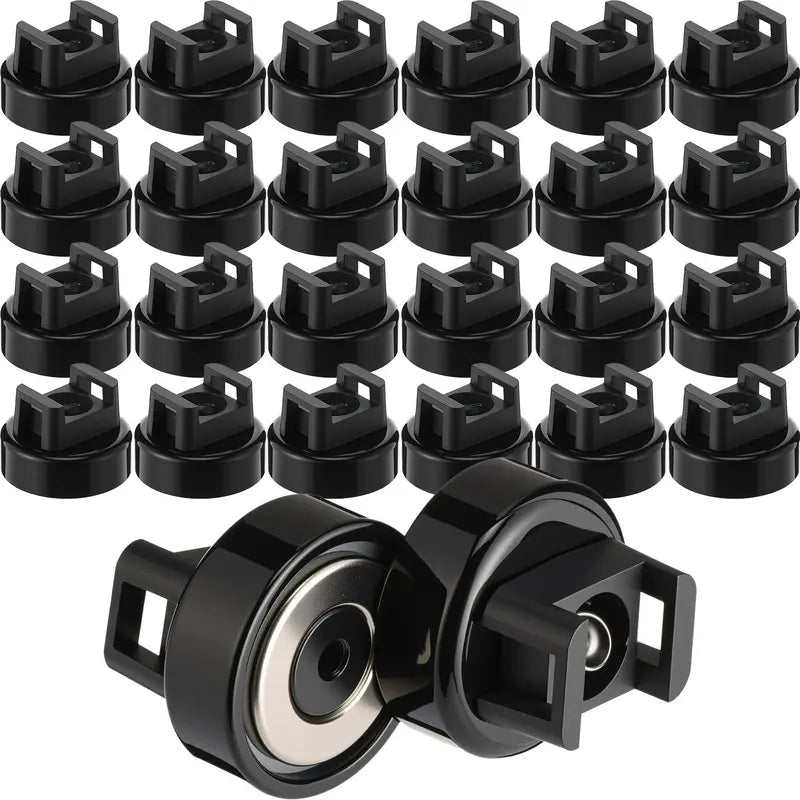 🔧12PCS Magnetic Zip Tie Mounts – Tool-Free Cable Organizers for Metal Surfaces