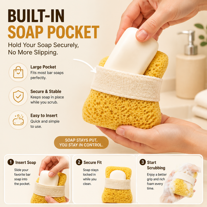 Soft Soap Pocket Sponge – The Easy Way To Create More Shower Foam