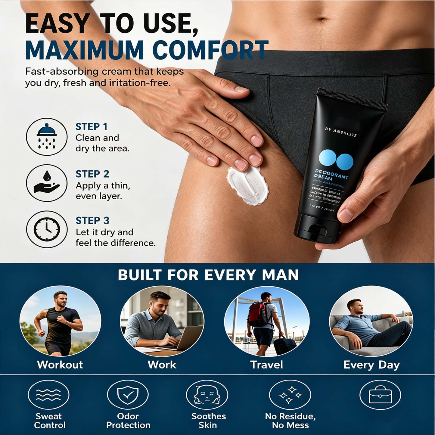 🔥 Best Seller | Deodorant Cream for Men