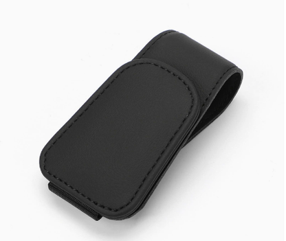 🚗 Magnetic Sun Visor Organizer – Leather Sunglasses, Card & Ticket Holder