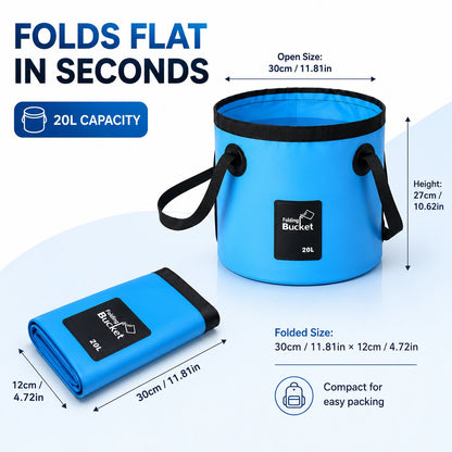 Portable Folding Water Storage Bucket🚰Your Go‐Anywhere Water Companion