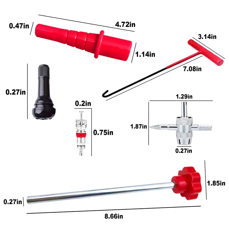 🚗 Tire Valve Repair Tool Kit | Fast Valve Stem Replacement Tool