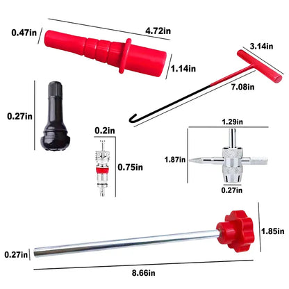 🚗 Tire Valve Repair Tool Kit | Fast Valve Stem Replacement Tool