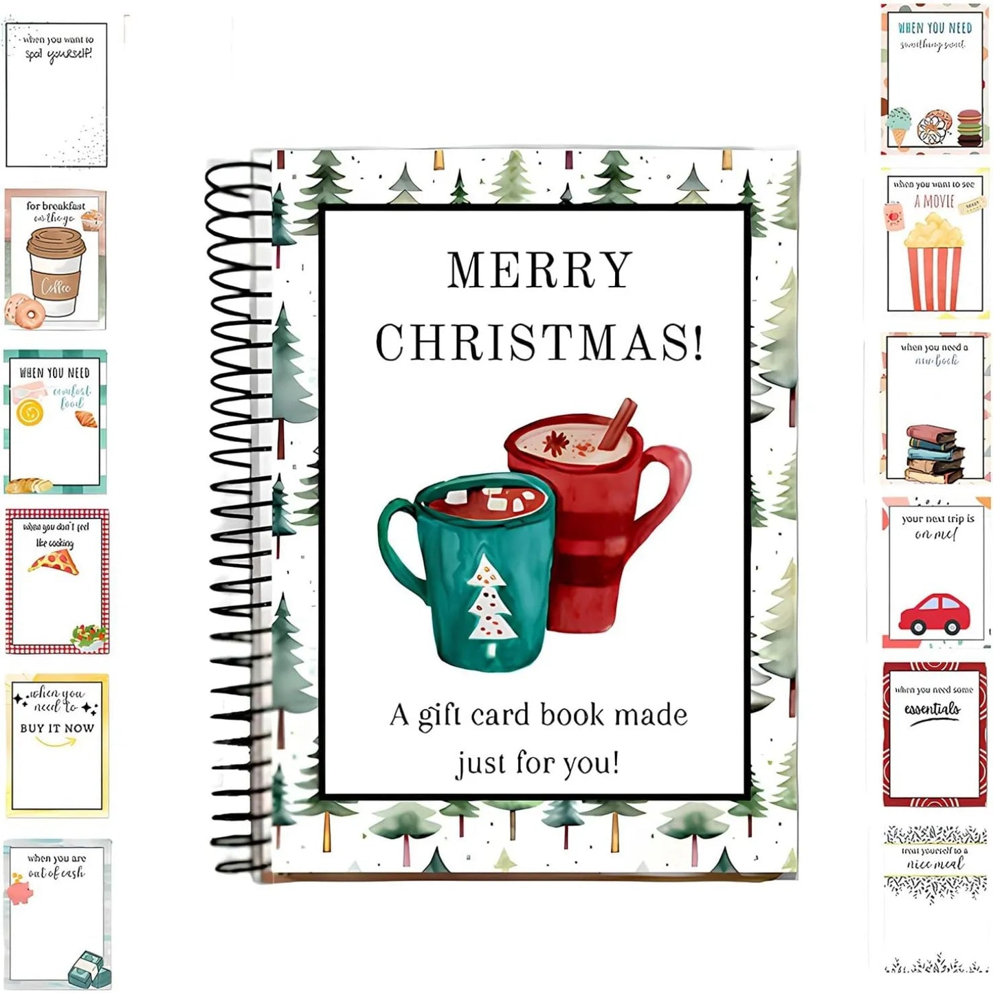 Christmas Gift Card Book – 38 Pages, 3 Festive Styles | The Gift That Lets Them Choose What They Love