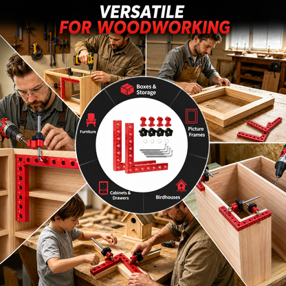 90° Corner Clamps Woodworking Set