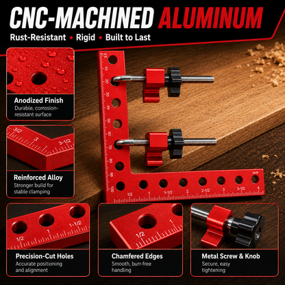 90° Corner Clamps Woodworking Set
