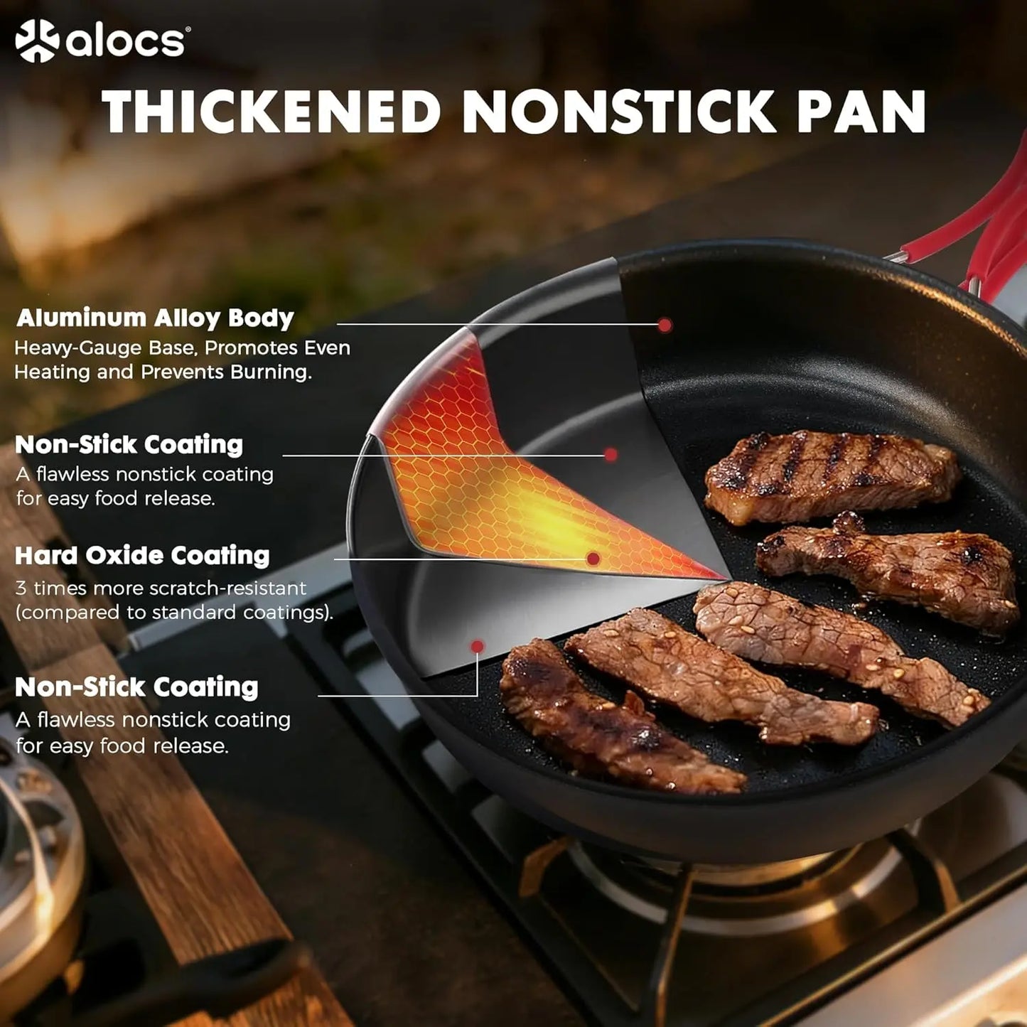 🔥HOT SALE 49% OFF🍳2026 Pro Outdoor Camping Cookware: 3-in-1 Ultra-Light Pots, Pans & Kettle Set! 🏕️🛒