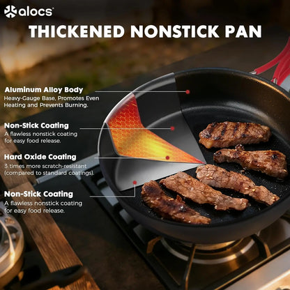 🔥HOT SALE 49% OFF🍳2026 Pro Outdoor Camping Cookware: 3-in-1 Ultra-Light Pots, Pans & Kettle Set! 🏕️🛒