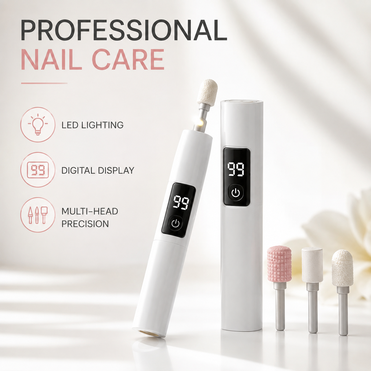 Professional Electric Nail Drill – Salon-Quality Results at Home, Zero Salon Prices