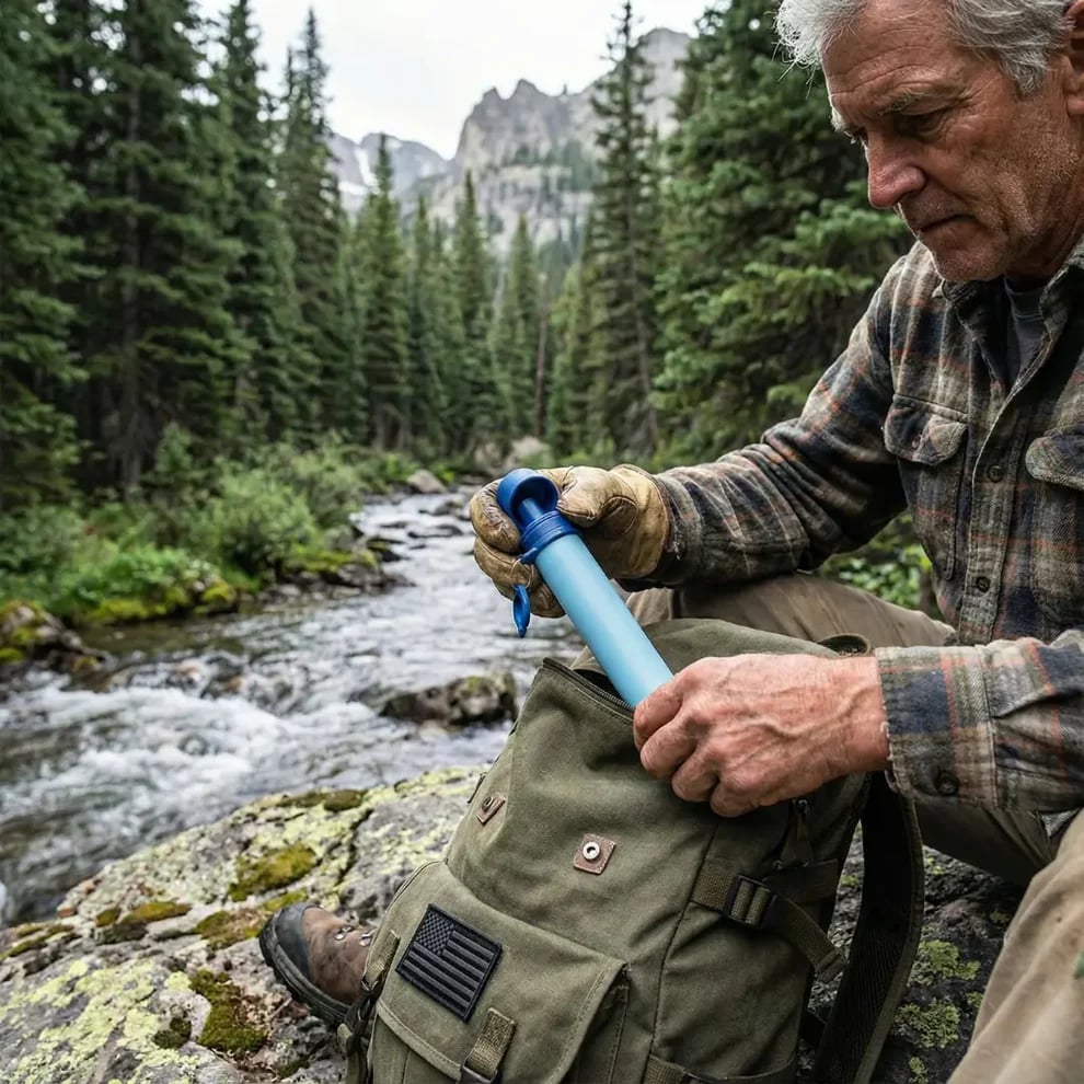 2026 Personal Straw Water Filter for Camping, Hiking, Survival, Emergency, Travel