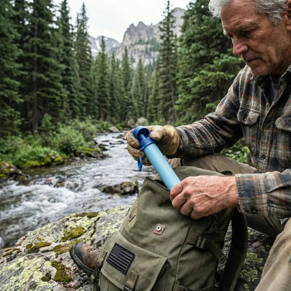 2026 Personal Straw Water Filter for Camping, Hiking, Survival, Emergency, Travel